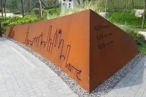 正定耐候钢挡土墙